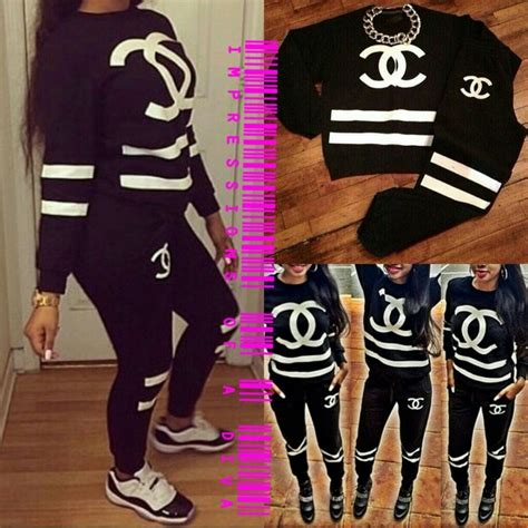 coco chanel jogging suit.